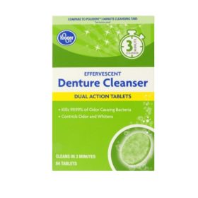 KROGER EFFERVE DENTURE CLEANSER X 84 TAB