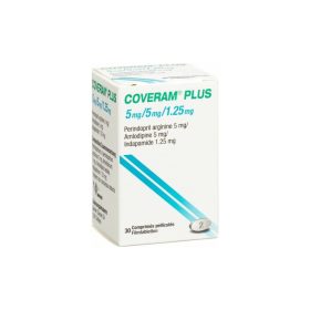 Coveram Plus 5mg/1.25mg/5mgx30 counts