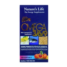 Nature’s Life Ultra Omega 3/6/9 with coenzyme Q10 x 100