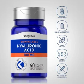 Piping Rock Hyaluronic Acid 100mg -60 Caps