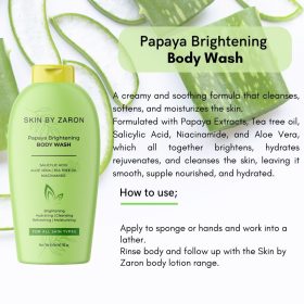 Skin by Zaron Papaya Brightening Body Wash -650ml