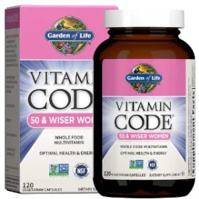 Garden of Life Vitamin Code 50 Wiser Women Multivitamin-120 caps