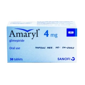 Amaryl 4mg -30 tablets (glimepiride)