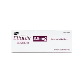 Eliquis 2.5mg -20 tablets (Apixaban)