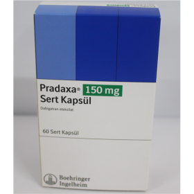 Pradaxa 150mg -60 caps (dabigatran etexilate mesilate)