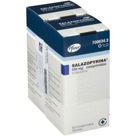 Salazopyrina 500mg -50 tablets (Sulfalazine) pfizer