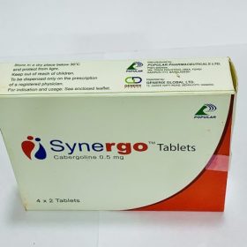 Synergo 0.5mg -8 tablet (Cabergoline)