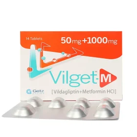 Vilget M 50mg+1000mg -14 Tablets (Vidagliptin/Metformin HCL)