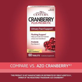 21st Century Cranberry Plus Probiotic+Vitamin C x 60