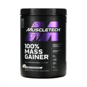 Muscletech 100% Mass Gainer Protein Powder 5lbs Vanilla/Chocolate