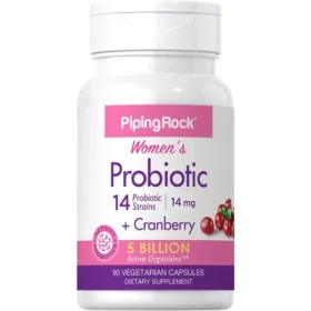 Piping Rock Probiotic With Cranberry for Women -90 Capsules