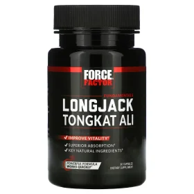 Force Factor Longjack Tongkat Ali 30 Capsules