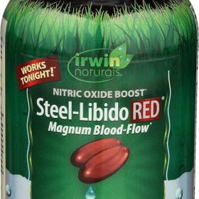 Irwin Steel Libido Red with Nitric Oxide boost- Magnum Blood Flow-75 Liquid Soft-Gels