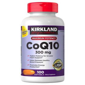 Kirkland Signature CoQ10 300mg -100 Softgels