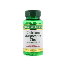 Nature’s Bounty Calcium Magnesium & Zinc Immune & Supporting Bone Health -100 Count