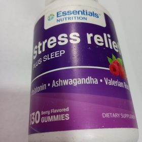 Essential Stress Relief plus Sleep -130 Berry Flavored Gummies