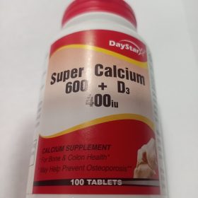 DayStar Super Calcium 600+D3 400iu x 100 Tablets