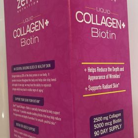 Zena Liquid Collagen + Biotin 90 Servings -900ml bottle 30 Fl.OZ