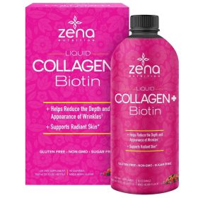 Zena Liquid Collagen + Biotin 90 Servings -900ml bottle 30 Fl.OZ