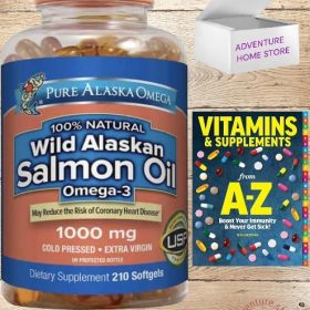 Pure Alaska Omega 100% Wild Alaskan Samlon Oil Omega-3 1000mg/210 softgel