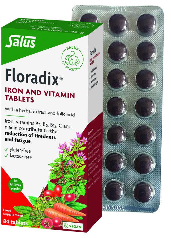 Floradix Iron and Vitamin -84 Tablets Salus