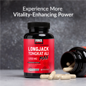 Force Factor LongJack Tongkat Ali Max 1200 mg -60 Vegetable Caps