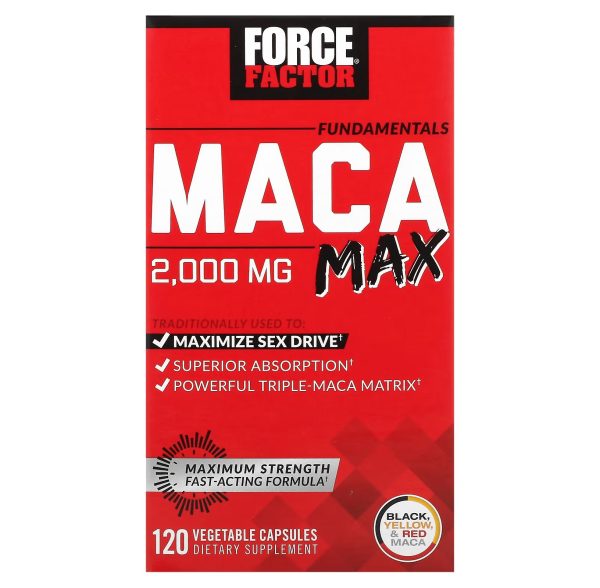 Force Factor Maca 2000mg Max 120 caps