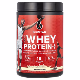 Six Star 100% Whey Protein Plus 1.81 LBS 821g Vanilla Cream
