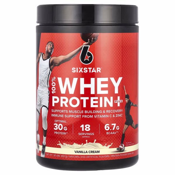 Six Star 100% Whey Protein Plus 1.81 LBS 821g Vanilla Cream